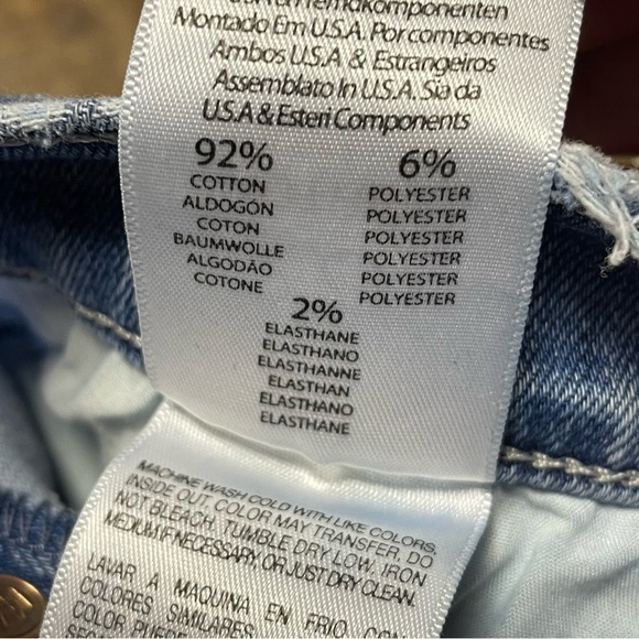 MOTHER The Stunner Ankle Fray High-Rise Skinny Jeans in Graffiti Girl Womens 26 - Picture 10 of 12